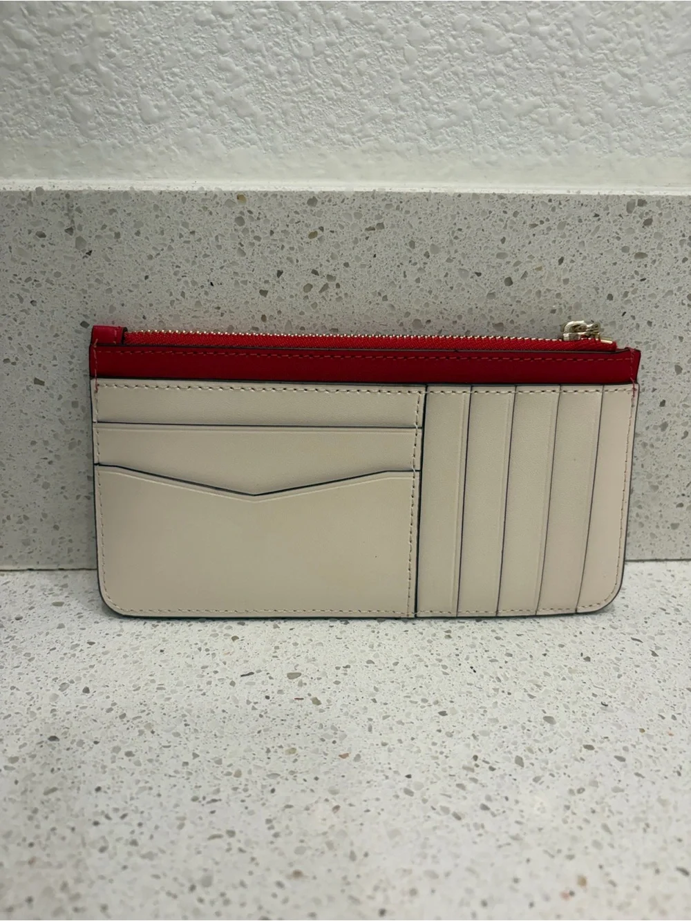 Kate Spade Women’s Wallet Sweet Heart Wallet Cardholder Pink Red Hearts EUC